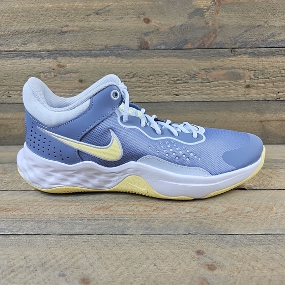 NEW Nike Fly.By Mid 3 Men's Basketball Shoes Ashen Slate/Grey/White/Citron Tint - Picture 2 of 10